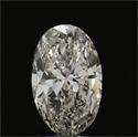 1.00 Carats, Oval Diamond with  Cut, H Color, SI1 Clarity and Certified by EGL