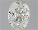 1.62 quilates, Ovalado Diamante , Color G, claridad SI2 y certificado por EGL