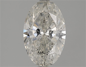 Picture of 2.00 Carats, Oval Diamond with  Cut, G Color, SI2 Clarity and Certified by EGL