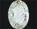 3.02 Carats, Oval Diamond with  Cut, H Color, VVS2 Clarity and Certified by EGL