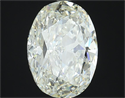 3.02 quilates, Ovalado Diamante , Color H, claridad VVS2 y certificado por EGL