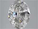 5.81 Carats, Oval Diamond with  Cut, F Color, SI3 Clarity and Certified by EGL