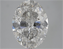 5.81 quilates, Ovalado Diamante , Color F, claridad SI3 y certificado por EGL