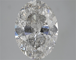 Picture of 5.81 Carats, Oval Diamond with  Cut, F Color, SI3 Clarity and Certified by EGL