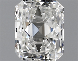 Picture of 0.77 Carats, Radiant Diamond with  Cut, F Color, SI1 Clarity and Certified by GIA