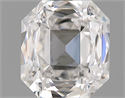 0.54 Carats, Radiant Diamond with  Cut, E Color, VS1 Clarity and Certified by GIA