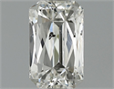 0.97 Carats, Radiant Diamond with  Cut, H Color, SI2 Clarity and Certified by GIA