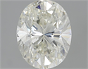 3.00 Carats, Oval Diamond with  Cut, K Color, VS2 Clarity and Certified by GIA