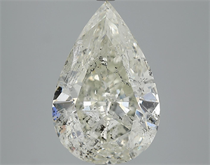 Picture of 5.50 Carats, Pear Diamond with  Cut, H Color, I1 Clarity and Certified by NONE