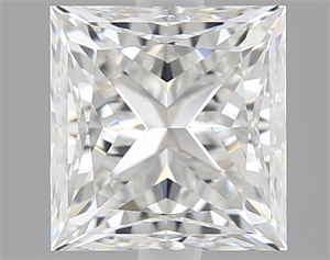 Picture of 0.90 Carats, Princess Diamond with  Cut, G Color, VS1 Clarity and Certified by GIA