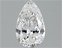 1.51 Carats, Pear Diamond with  Cut, D Color, SI1 Clarity and Certified by GIA