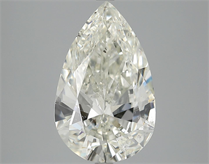 Picture of 5.01 Carats, Pear Diamond with  Cut, K Color, SI2 Clarity and Certified by GIA
