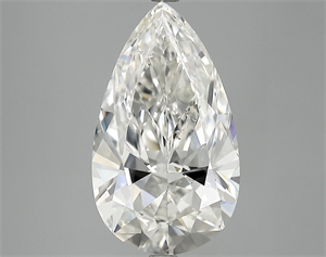 Picture of 5.04 Carats, Pear Diamond with  Cut, H Color, SI2 Clarity and Certified by GIA