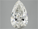 5.04 quilates, De pera Diamante , Color H, claridad SI2 y certificado por GIA