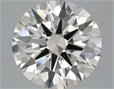 5.07 Carats, Round Diamond with Excellent Cut, K Color, VVS2 Clarity and Certified by GIA