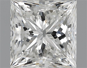 Picture of 1.51 Carats, Princess Diamond with  Cut, F Color, VS1 Clarity and Certified by GIA