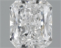 1.01 Carats, Radiant Diamond with  Cut, D Color, SI2 Clarity and Certified by GIA