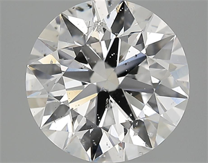 Picture of 3.81 Carats, Round Diamond with Very Good Cut, D Color, SI2 Clarity and Certified by GIA