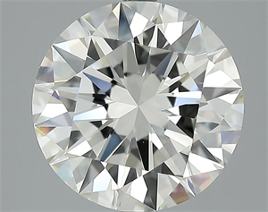 Picture of 4.18 Carats, Round Diamond with Excellent Cut, J Color, VS1 Clarity and Certified by GIA