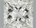 5.04 Carats, Princess Diamond with  Cut, J Color, SI1 Clarity and Certified by GIA