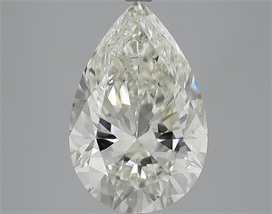 Picture of 5.04 Carats, Pear Diamond with  Cut, K Color, SI2 Clarity and Certified by GIA