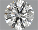 1.50 Carats, Round Diamond with Very Good Cut, I Color, VS1 Clarity and Certified by GIA