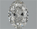 1.71 quilates, Ovalado Diamante , Color F, claridad SI2 y certificado por EGL