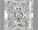 1.00 Carats, Princess Diamond with  Cut, G Color, VS2 Clarity and Certified by GIA