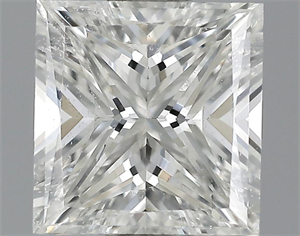 Picture of 1.00 Carats, Princess Diamond with  Cut, G Color, VS2 Clarity and Certified by GIA