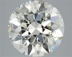 Picture of 7.20 Carats, Round Diamond with Excellent Cut, L Color, SI2 Clarity and Certified by GIA