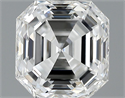 1.03 Carats, Asscher Diamond with  Cut, F Color, VVS1 Clarity and Certified by GIA