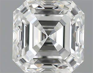 Picture of 1.00 Carats, Asscher Diamond with  Cut, E Color, VVS2 Clarity and Certified by GIA