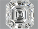1.01 Carats, Asscher Diamond with  Cut, D Color, VVS2 Clarity and Certified by GIA