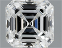 1.04 Carats, Asscher Diamond with  Cut, E Color, VS1 Clarity and Certified by GIA