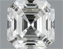 1.02 Carats, Asscher Diamond with  Cut, E Color, VS1 Clarity and Certified by GIA
