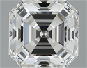 1.06 Carats, Asscher Diamond with  Cut, F Color, VS1 Clarity and Certified by GIA