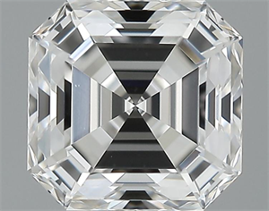 Picture of 1.06 Carats, Asscher Diamond with  Cut, F Color, VS1 Clarity and Certified by GIA
