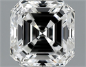 1.02 Carats, Asscher Diamond with  Cut, F Color, VVS1 Clarity and Certified by GIA