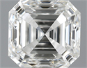1.01 Carats, Asscher Diamond with  Cut, F Color, VS2 Clarity and Certified by GIA