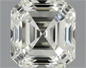 1.03 Carats, Asscher Diamond with  Cut, J Color, VS1 Clarity and Certified by GIA