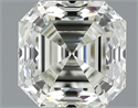 1.01 Carats, Asscher Diamond with  Cut, J Color, VS1 Clarity and Certified by GIA