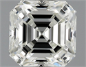 1.03 Carats, Asscher Diamond with  Cut, I Color, VVS1 Clarity and Certified by GIA