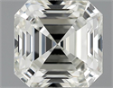 1.01 Carats, Asscher Diamond with  Cut, I Color, IF Clarity and Certified by GIA