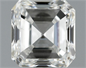 1.01 Carats, Asscher Diamond with  Cut, E Color, SI1 Clarity and Certified by GIA