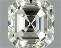 0.90 Carats, Asscher Diamond with  Cut, K Color, IF Clarity and Certified by GIA