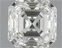 1.02 Carats, Asscher Diamond with  Cut, F Color, VVS2 Clarity and Certified by GIA
