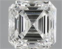 1.01 Carats, Asscher Diamond with  Cut, E Color, VS2 Clarity and Certified by GIA