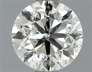 0.70 Carats, Round Diamond with Good Cut, G Color, SI2 Clarity and Certified by EGL