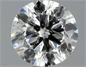 0.72 Carats, Round Diamond with Very Good Cut, F Color, SI2 Clarity and Certified by EGL