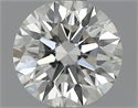 0.43 Carats, Round Diamond with Excellent Cut, H Color, VVS2 Clarity and Certified by GIA